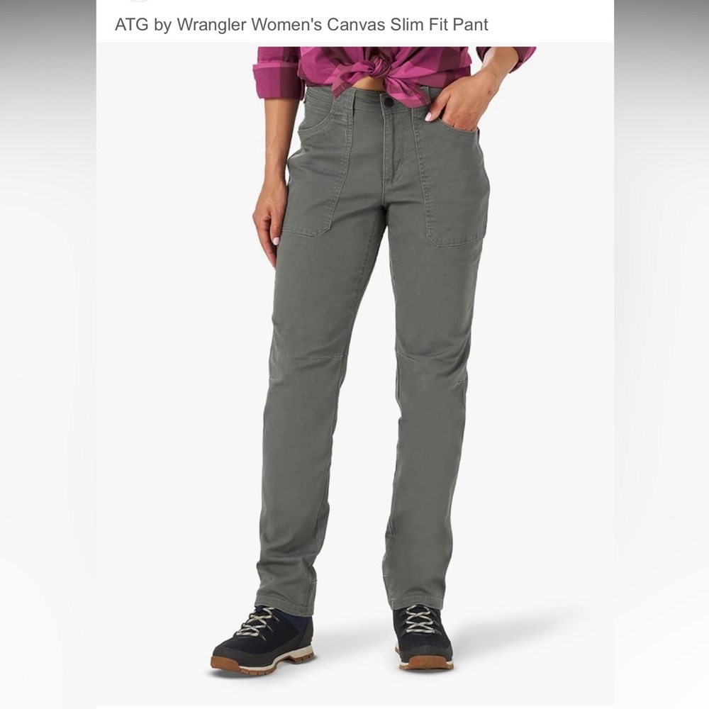 Wrangler Gray Straight-Leg Pants